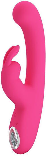 Pretty Love Functions Δονητής Rabbit με Απομακρυσμένο Έλεγχο 22cm Ροζ