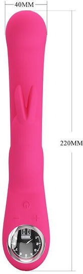 Pretty Love Functions Δονητής Rabbit με Απομακρυσμένο Έλεγχο 22cm Ροζ