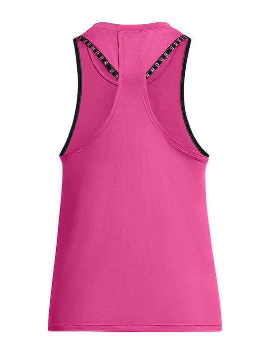Knockout Novelty Women's Athletic Blouse Sleeveless Fuchsia