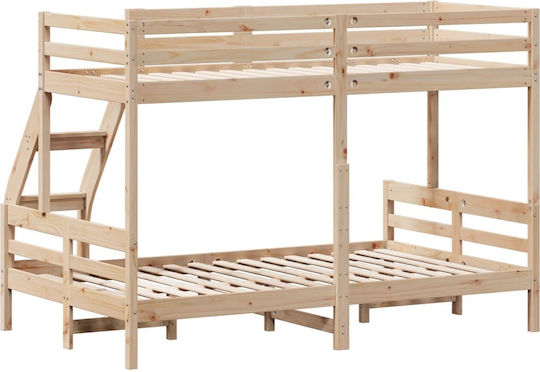 Kinderbett Koje Semi-Doppel Beige für Matratze 120x200cm