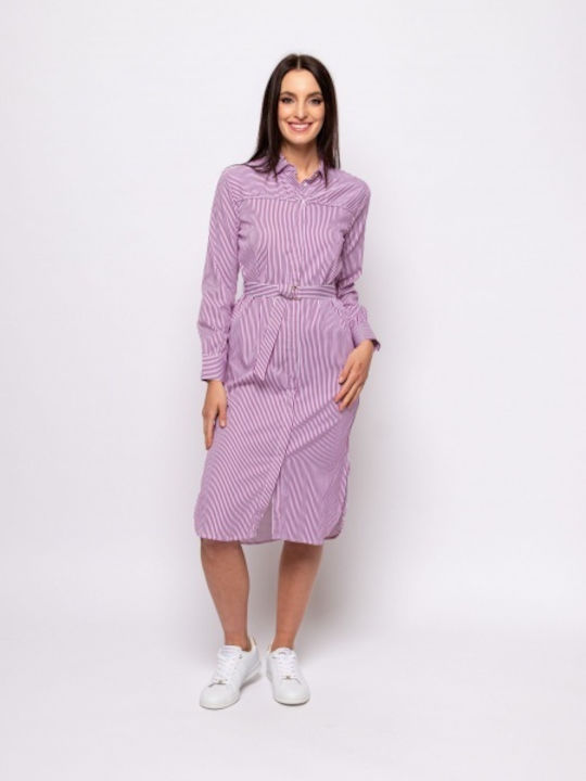 Heavy Tools Midi Shirt Dress Dress Grape