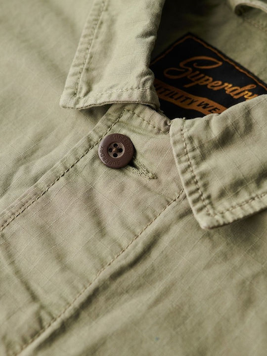 M D3 Ovin Overshirt Mânecă Lungă Verde