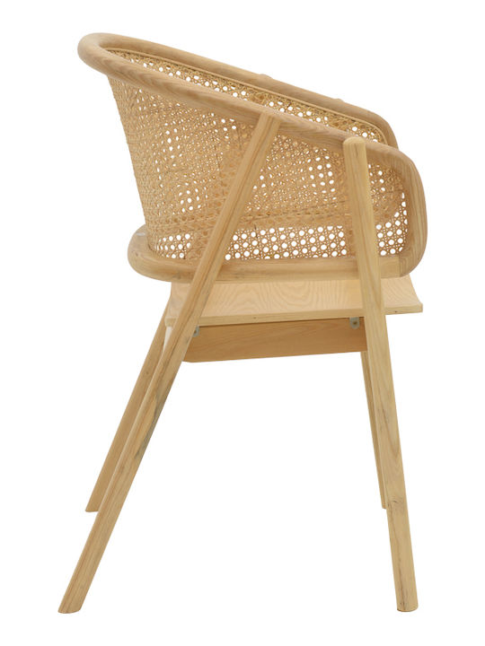 Fotoliu de exterior Lemn Wenzy Natural 58x58x82cm