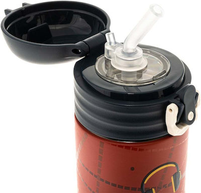 Polo Thermos Bottle Black 500ml Straw 949005-8275