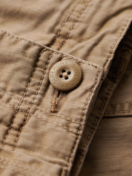 Trousers Cargo Elastic in Regular Fit Khaki