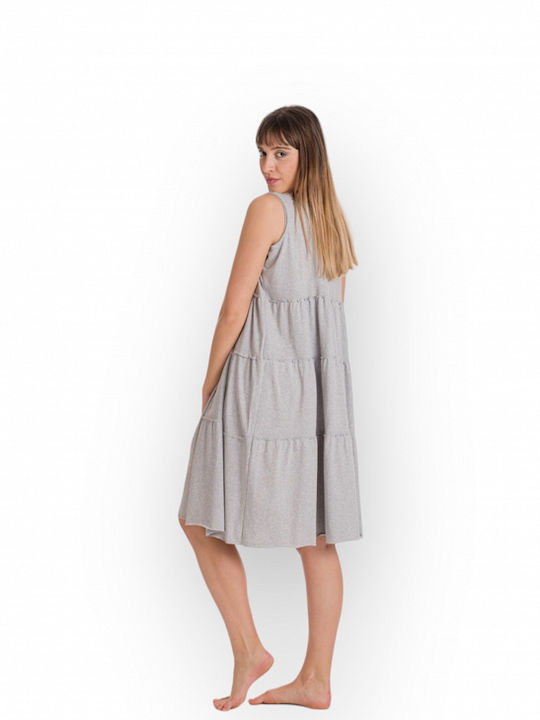 Women's Sleeveless Dress 3501 Rima Light Grey