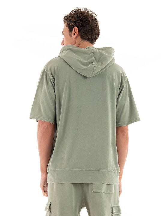 Dirty Laundry Herren Sweatshirt mit Kapuze Light Olive