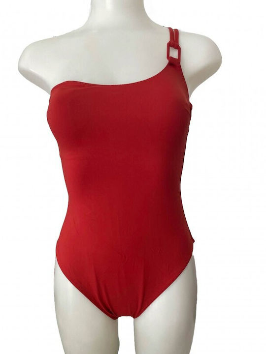 Modern Ocean One-Piece Swimsuit with One Shoulder tile