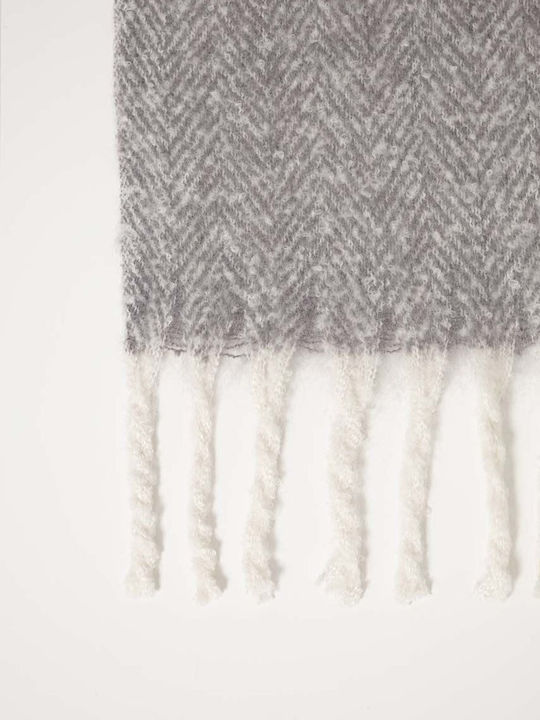 Abercrombie & Fitch Women's Wool Scarf Gray