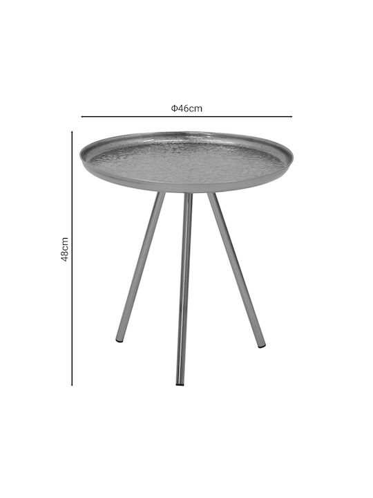 Rundes Beistelltisch Jacksie Metall Bronze-Gold M46xL46xH48cm