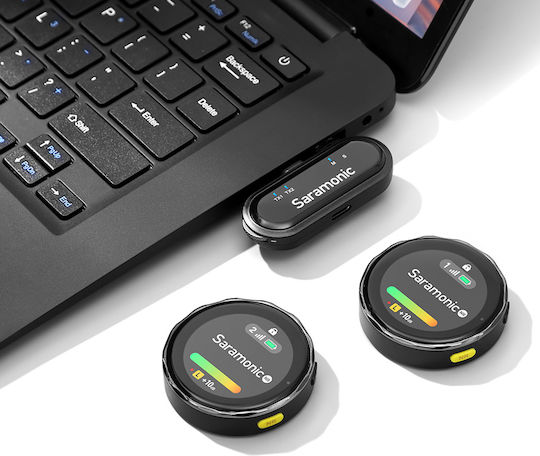 Saramonic BlinkMe U2 Σετ Ασύρματο Μικρόφωνο Clip On για Φωνητικά