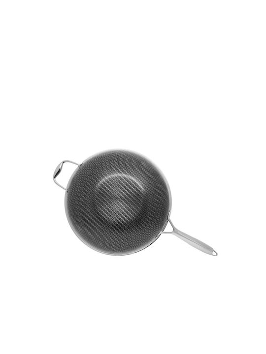 Kohersen Wok Mit Deckel aus Aluminium 32cm