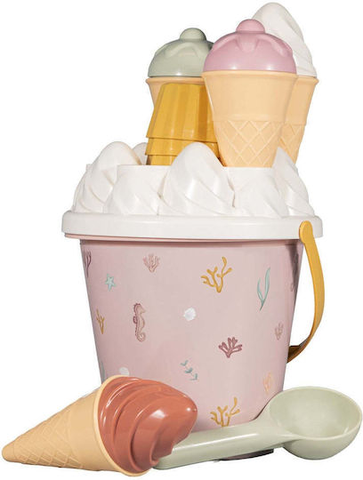 Little Dutch Σετ Κουβαδάκια Παραλίας Ice Cream Ocean Dreams Ροζ