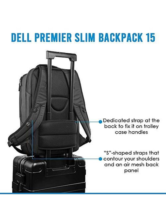 Dell Premier Slim Τσάντα Πλάτης για Laptop 15" σε Μαύρο χρώμα