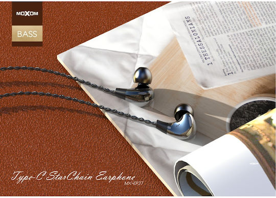 Moxom MX-EP37 In-ear Handsfree Ακουστικά με Βύσμα USB-C