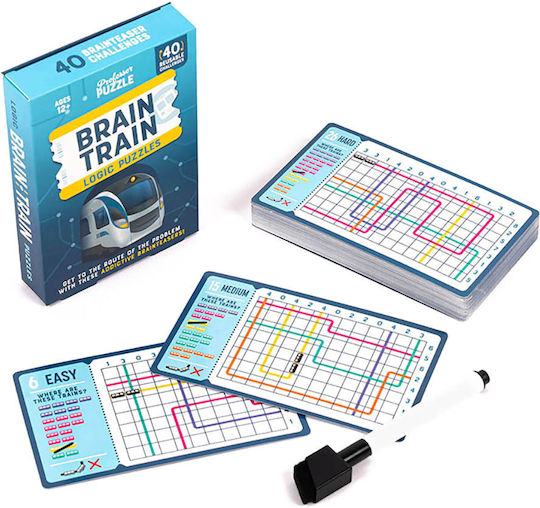 Επιτραπέζιο Παιχνίδι Brain Train Logic Puzzles για 1 Παίκτη 12+ Ετών (EN) Professor Puzzle