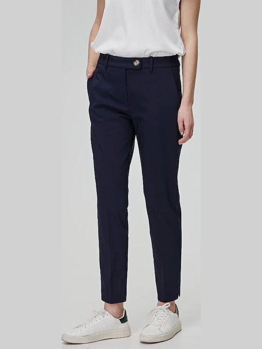 Γυναικείο Chino Παντελόνι Βαμβακερό Navy Μπλε