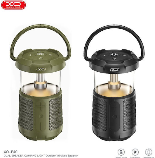 Xo F49 Външна 'Къмпинг Светлина' Двойни Високоговорители Черен