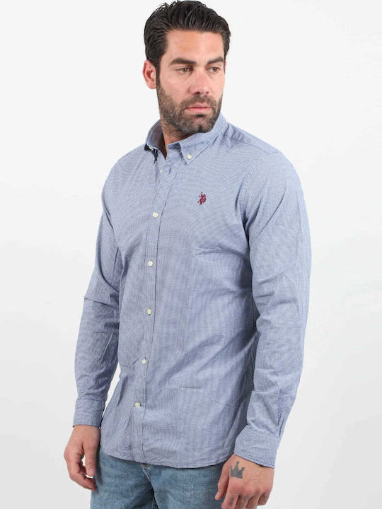 Herren Karohemd Regular Fit U.S. Polo Assn 67781-53406 Dirk Blau