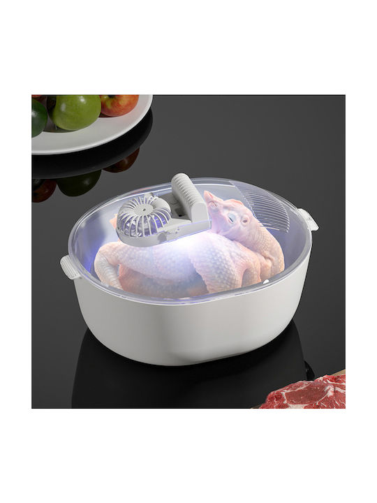 Cutie pentru Mâncare Plastic Alb 32.3x25.3cm 1buc