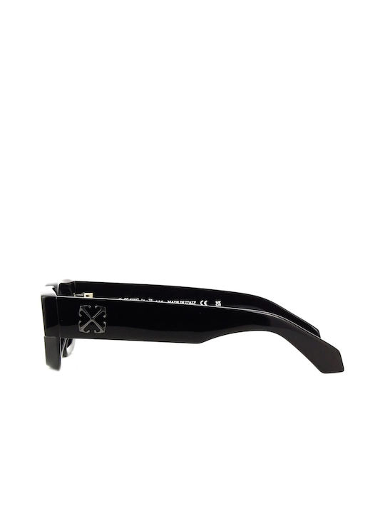 Off White Sunglasses with Black Plastic Frame and Black Lens OERI115 1007