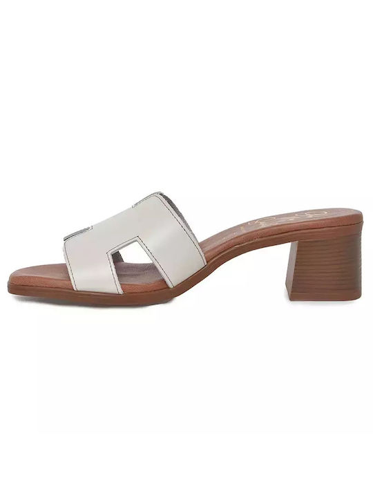 Oh My Sandals Chunky Heel Mules Hielo