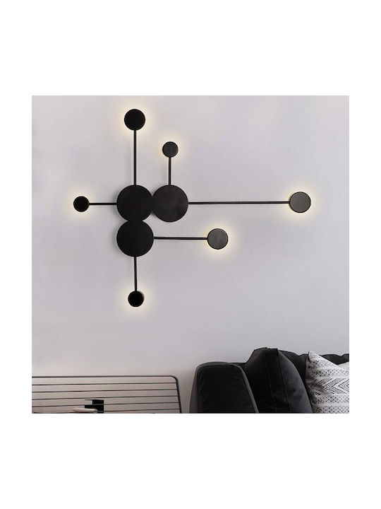 Moderner Wandleuchte mit Integrierter LED und Warm zu Kühlem Weiß Schwarz 50x6x6cm