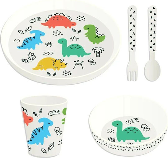 Puckator Feeding Set made of Plastic Multicolour 5pcs