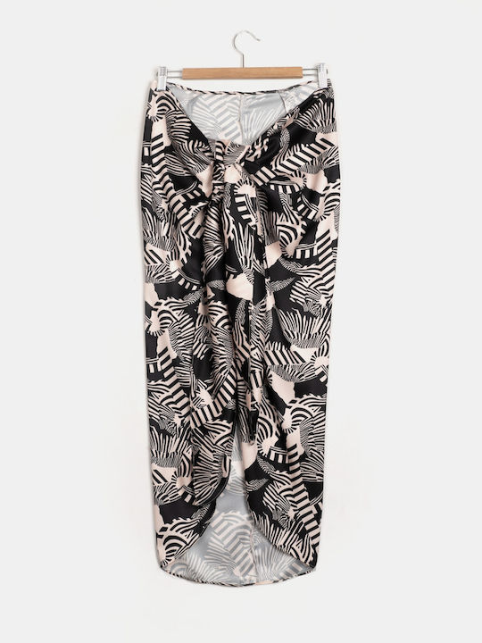 Γυναικείο Beachwear Rock Club Πολυμορφική Φούστα Παρεό Macacao Print Regular Fit Lycra Γυναικείο Beachwear Rock Club Πολυμορφική Φούστα Παρεό Macacao Print Regular Fit Lycra