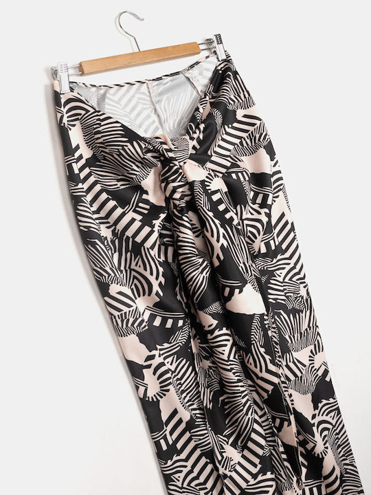 Γυναικείο Beachwear Rock Club Πολυμορφική Φούστα Παρεό Macacao Print Regular Fit Lycra
