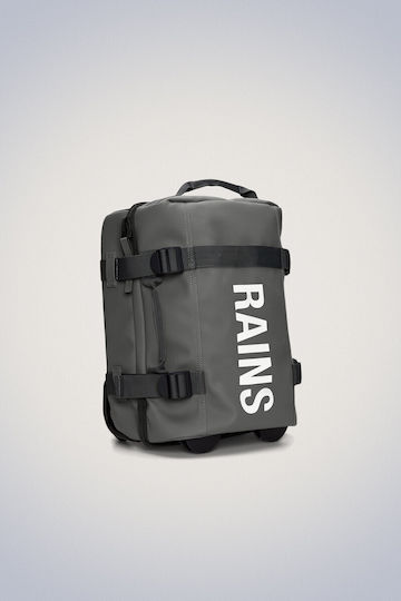 Rains Sack Voyage Back 23.7lt Gray with Wheels made of Artificial Leather L48xW20xH30.5cm