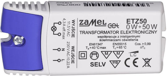 Zamel LED Захранване Мощност 50W с Изходно Напрежение 12V