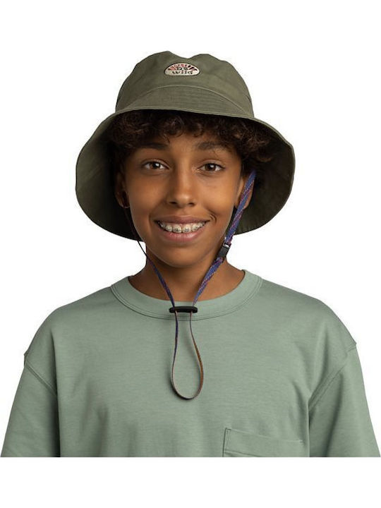 Buff Kids' Bucket Fabric Hat Play Booney Green