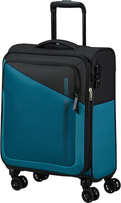 American Tourister Spinner Valiză de Călătorie Black - Blue cu 4 roți