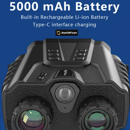 Professional Digital Night Vision Hunting Binoculars Lcd Screen Battery Night Vision 300m Black