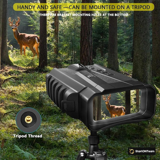Professional Digital Night Vision Hunting Binoculars Lcd Screen Battery Night Vision 300m Black