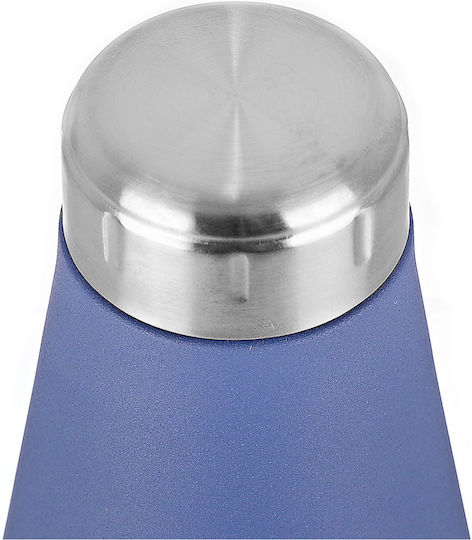 Estia Travel Flask Save the Aegean Recyclable Bottle Thermos Stainless Steel BPA Free 500ml Denim Blue