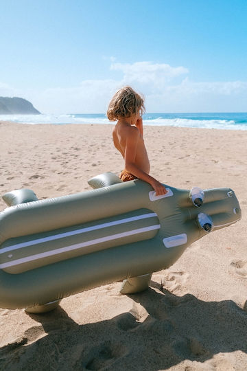 Sunnylife Kinder Pool Schwimmring Liege Keks Krokodil Khaki
