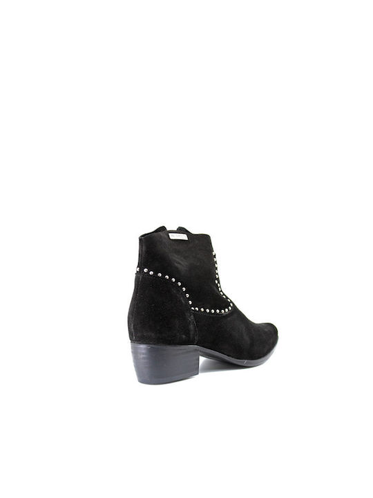 Les Tropeziennes Wildleder Damen Chelsea Stiefeletten Schwarz