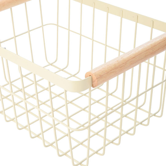 Estia Allure Декоративна кошница Металик с дръжки Beige 33x22x15бр
