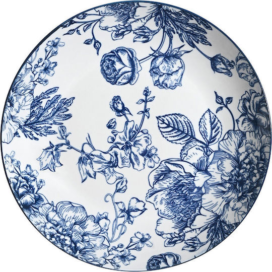 Estia Garden Πιάτο Βαθύ Λευκό με Διάμετρο 21cm