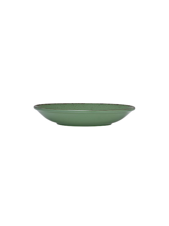 Estia Terra Plate Soup made of Porcelain Green with Diameter 23cm
