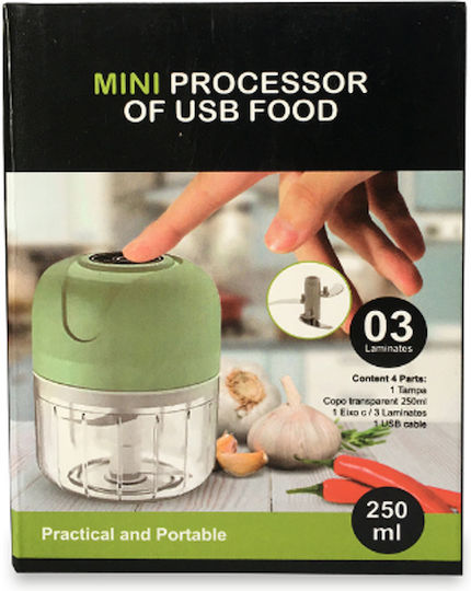 Kooper Mini Chopper mit Behälter 250ml Weiß