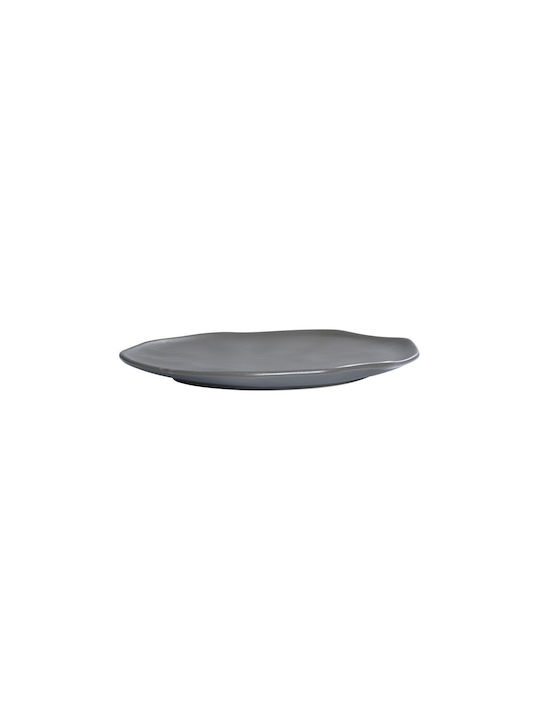 Estia Plate Shallow Ceramic Gray with Diameter 22cm