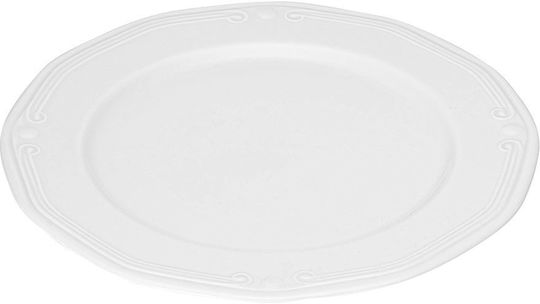 Estia Athénée Plate Desert made of Porcelain White with Diameter 20cm