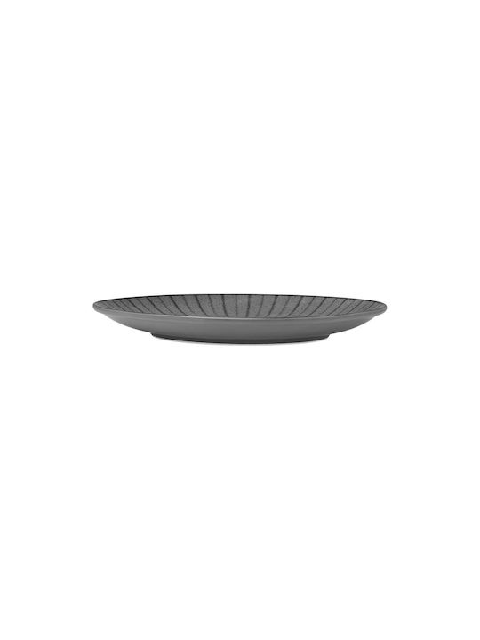 Estia Nordic Plate Shallow made of Porcelain Gray with Diameter 27cm