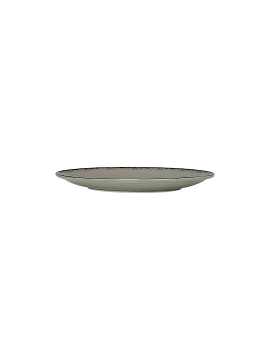 Estia Pearl Plate Shallow made of Porcelain Gray with Diameter 27cm