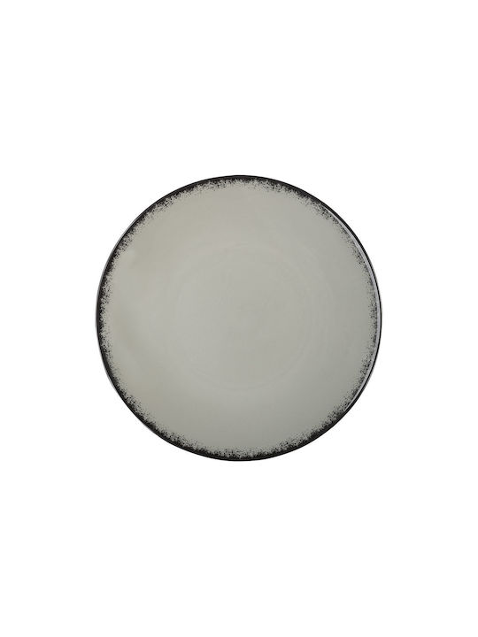 Estia Pearl Plate Desert made of Porcelain Gray with Diameter 21cm 6pcs