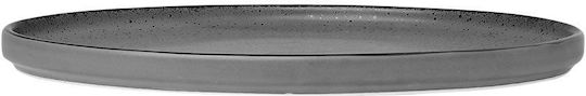 Estia TERRA Plate Shallow made of Porcelain Black with Diameter 21cm