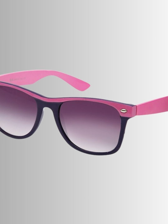 V-store Sonnenbrillen mit Lila Rahmen und Lila Verlaufsfarbe Linse 28031-2